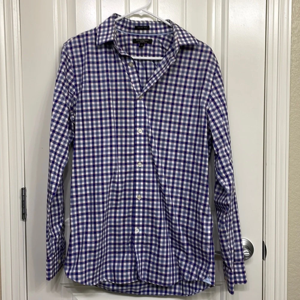 Banana Republic Mens No Iron long sleeve button down size Medium
